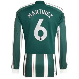 Manchester United Lisandro Martinez #6 Uitshirt 2023-2024 Voetbalshirts Lange Mouwen