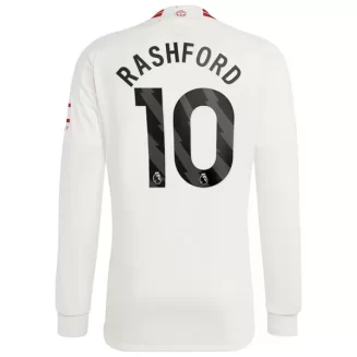 Manchester United Marcus Rashford #10 Derde Shirt 2023-2024 Voetbalshirts Lange Mouwen