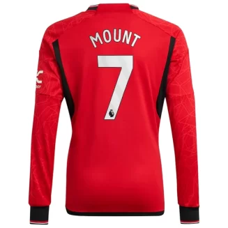 Manchester United Mason Mount #7 Thuisshirt 2023-2024 Voetbalshirts Lange Mouwen
