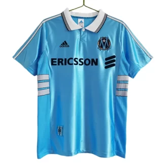 Olympique de Marseille 1998-1999 Uitshirt Retro Voetbalshirt met Korte Mouw