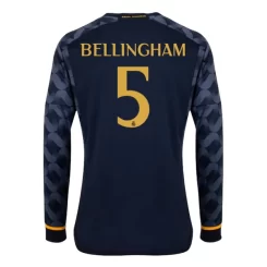 Real Madrid Jude Bellingham #5 Uitshirt 2023-2024 Voetbalshirt met Lange Mouwen