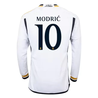 Real Madrid Luka Modric #10 Thuisshirt 2023-2024 Voetbalshirt met Lange Mouwen