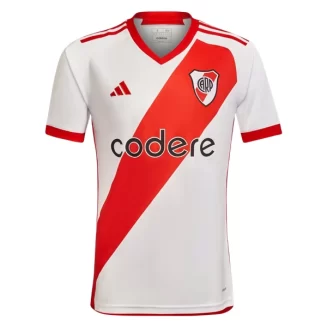 River Plate Thuisshirt 2023-2024 Voetbalshirt met Korte Mouw
