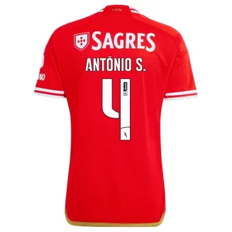 SL Benfica António Silva #4 Thuisshirt 2023-2024 Voetbalshirt met Korte mouw