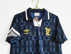 Schotland 1992/93 Thuisshirt Korte Mouw Klassieke Retro Voetbalshirts-3