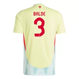 Spanje Alejandro Balde #3 Uitshirt EK 2024 Voetbalshirts Korte Mouw