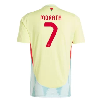 Spanje Alvaro Morata #7 Uitshirt EK 2024 Voetbalshirts Korte Mouw