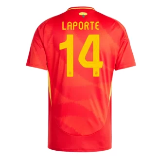 Spanje Aymeric Laporte #14 Thuisshirt EK 2024 Voetbalshirts Korte Mouw