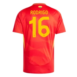 Spanje Rodrigo #16 Thuisshirt EK 2024 Voetbalshirts Korte Mouw