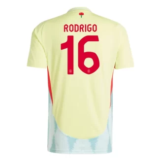 Spanje Rodrigo #16 Uitshirt EK 2024 Voetbalshirts Korte Mouw