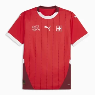 Zwitserland Thuisshirt EK 2024 Voetbalshirts Korte Mouw