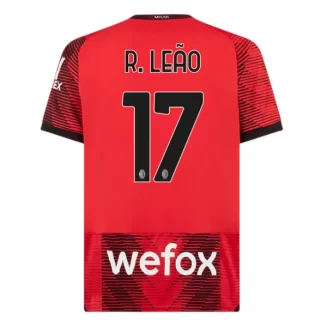 AC Milan Rafael Leão #17 Thuisshirt 2023-2024 Voetbalshirts Korte Mouw