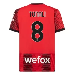 AC Milan Sandro Tonali #8 Thuisshirt 2023-2024 Voetbalshirts Korte Mouw