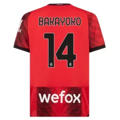 AC Milan Tiemoue Bakayoko #14 Thuisshirt 2023-2024 Voetbalshirts Korte Mouw