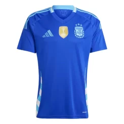 Argentinië Rodrigo de Paul #7 Uitshirt Copa América 2024 Voetbalshirts Korte Mouw-1