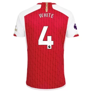 Arsenal Ben White #4 Thuisshirt 2023-2024 Voetbalshirts Korte Mouw