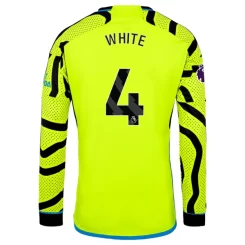 Arsenal Ben White #4 Uitshirt 2023-2024 Voetbalshirts Lange Mouwen