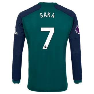Arsenal Bukayo Saka #7 Derde Shirt 2023-2024 Voetbalshirts Lange Mouwen
