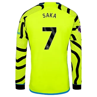 Arsenal Bukayo Saka #7 Uitshirt 2023-2024 Voetbalshirts Lange Mouwen