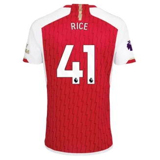 Arsenal Declan Rice #41 Thuisshirt 2023-2024 Voetbalshirts Korte Mouw