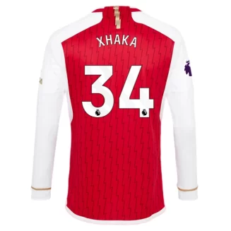Arsenal Granit Xhaka #34 Thuisshirt 2023-2024 Voetbalshirts Lange Mouwen