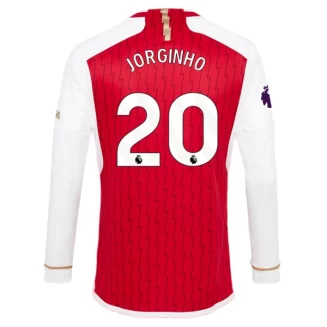 Arsenal Jorginho #20 Thuisshirt 2023-2024 Voetbalshirts Lange Mouwen