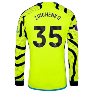 Arsenal Oleksandr Zinchenko #35 Uitshirt 2023-2024 Voetbalshirts Lange Mouwen