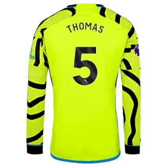Arsenal Thomas Partey #5 Uitshirt 2023-2024 Voetbalshirts Lange Mouwen
