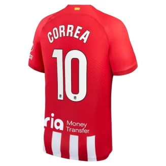 Atlético Madrid Angel Correa #10 Thuisshirt 2023-2024 Voetbalshirts Korte Mouw