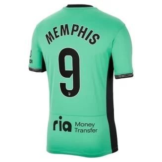 Atlético Madrid Memphis Depay #9 Derde Shirt 2023-2024 Voetbalshirts Korte Mouw