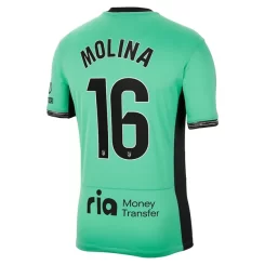 Atlético Madrid Nahuel Molina #16 Derde Shirt 2023-2024 Voetbalshirts Korte Mouw