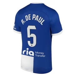 Atlético Madrid Rodrigo de Paul #5 Uitshirt 2023-2024 Voetbalshirts Korte Mouw