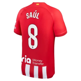 Atlético Madrid Saul Niguez #8 Thuisshirt 2023-2024 Voetbalshirts Korte Mouw