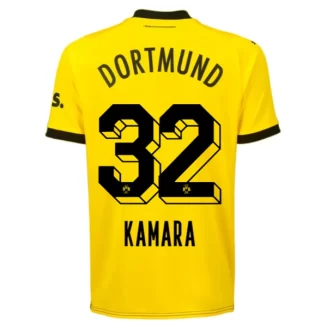 Borussia Dortmund Abdoulaye Kamara #32 Thuisshirt 2023-2024 Voetbalshirts Korte Mouw