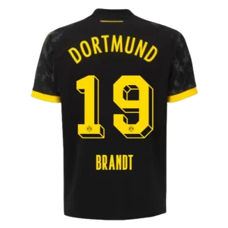 Borussia Dortmund Julian Brandt #19 Uitshirt 2023-2024 Voetbalshirts Korte Mouw