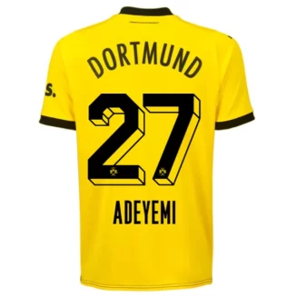 Borussia Dortmund Karim Adeyemi #27 Thuisshirt 2023-2024 Voetbalshirts Korte Mouw