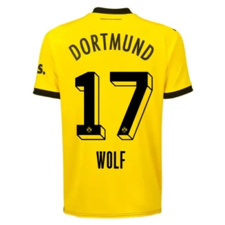 Borussia Dortmund Marius Wolf #17 Thuisshirt 2023-2024 Voetbalshirts Korte Mouw