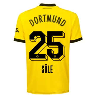 Borussia Dortmund Niklas Sule #25 Thuisshirt 2023-2024 Voetbalshirts Korte Mouw