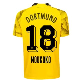 Borussia Dortmund Youssoufa Moukoko #18 Derde Shirt 2023-2024 Voetbalshirts Korte Mouw