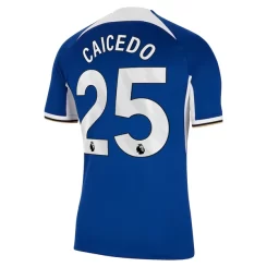 Chelsea Moises Caicedo #25 Thuisshirt 2023-2024 Voetbalshirts Korte Mouw