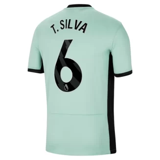 Chelsea Thiago Silva #6 Derde Shirt 2023-2024 Voetbalshirts Korte Mouw