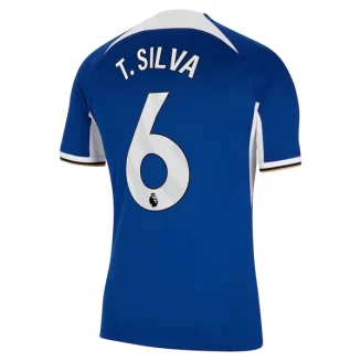 Chelsea Thiago Silva #6 Thuisshirt 2023-2024 Voetbalshirts Korte Mouw
