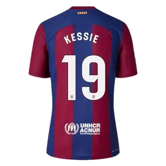 FC Barcelona Franck Kessie #19 Thuisshirt 2023-2024 Voetbalshirts Korte Mouw