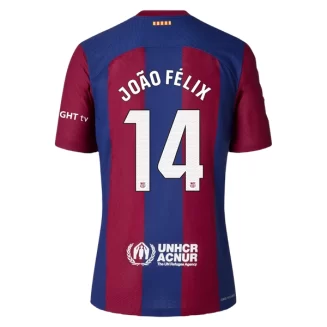 FC Barcelona Joao Felix #14 Thuisshirt 2023-2024 Voetbalshirts Korte Mouw