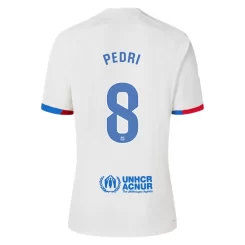 FC Barcelona Pedri #8 Uitshirt 2023-2024 Voetbalshirts Korte Mouw