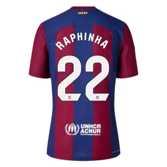 FC Barcelona Raphinha #22 Thuisshirt 2023-2024 Voetbalshirts Korte Mouw