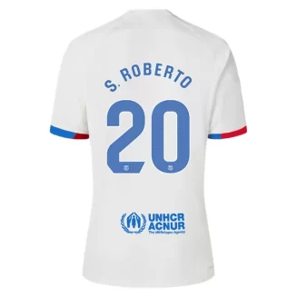 FC Barcelona Sergi Roberto #20 Uitshirt 2023-2024 Voetbalshirts Korte Mouw