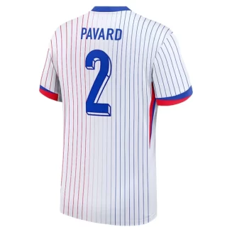Frankrijk Benjamin Pavard #2 Uitshirt EK 2024 Voetbalshirts Korte Mouw