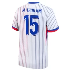 Frankrijk Marcus Thuram #15 Uitshirt EK 2024 Voetbalshirts Korte Mouw