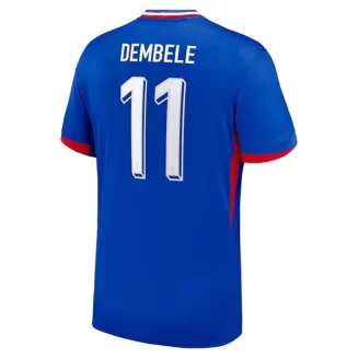 Frankrijk Ousmane Dembele #11 Thuisshirt EK 2024 Voetbalshirts Korte Mouw